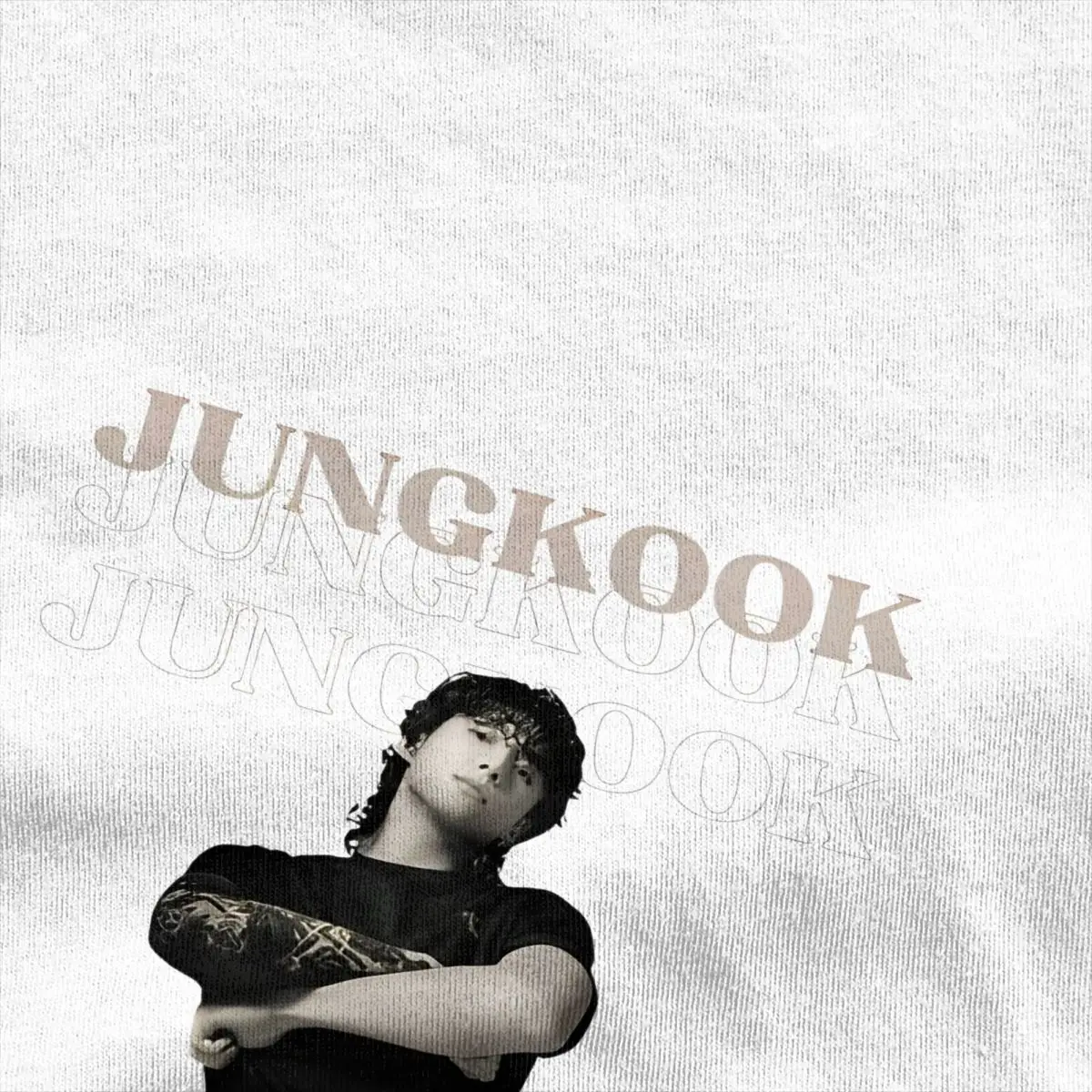 Jungkooks Vintage T-Shirt Summer Korean Pop Awesome T-Shirts 100 Cotton Harajuku Tee Shirt For Men Short-Sleeved Casual Tops