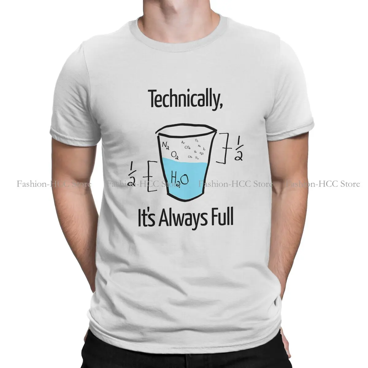 Science is Optimistic Newest TShirts Polyester Periodic Table Of Elements Men HarajukuStreetwear T Shirt O Neck