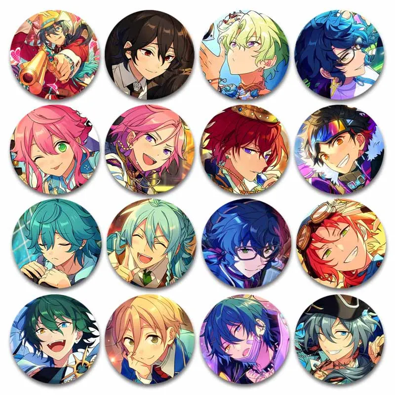 Ensemble Stars Enamel Pins Custom Game Akehoshi Subaru Hidaka Hokuto Brooches Cartoon Lapel Badges Backpack Accessories Gifts