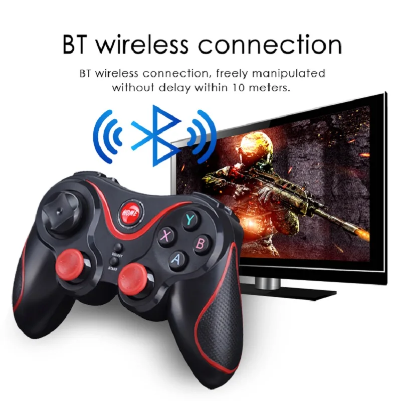 Wireless Bluetooth-compatible Game Controller for Android Mobile Phone TV BOX Computer Joystick for Tablet PC TV Gamepad Control