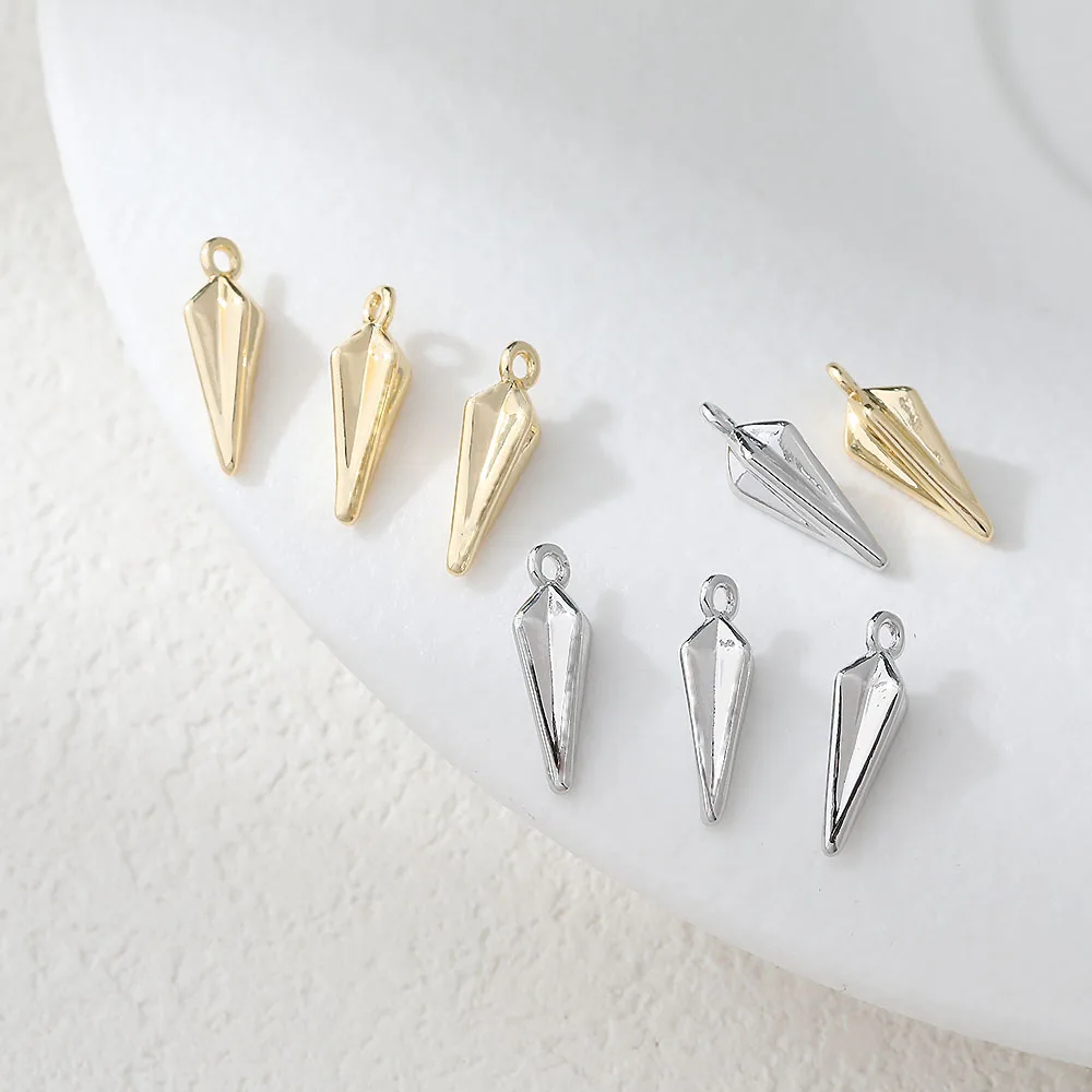 

Материалы для изготовления ювелирных изделий: позолоченные 4K компоненты для подвесок и серег с алмазным эффектом, для рукоделия и DIY, аксессуары для модных украшений