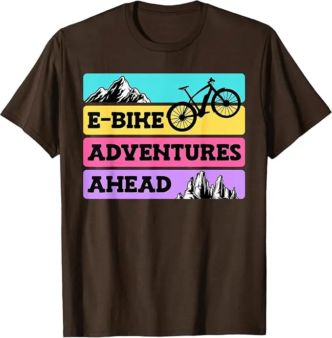 EBike-Fahrer: E-Bike-Abenteuer liegen vor Ihnen – Lustiges E-Bike-T-Shirt, Y2K Mountainbike-Fahrliebhaber-Grafik, Outdoor-Kleidung mit Spruch-T-Shirt – Detail 15