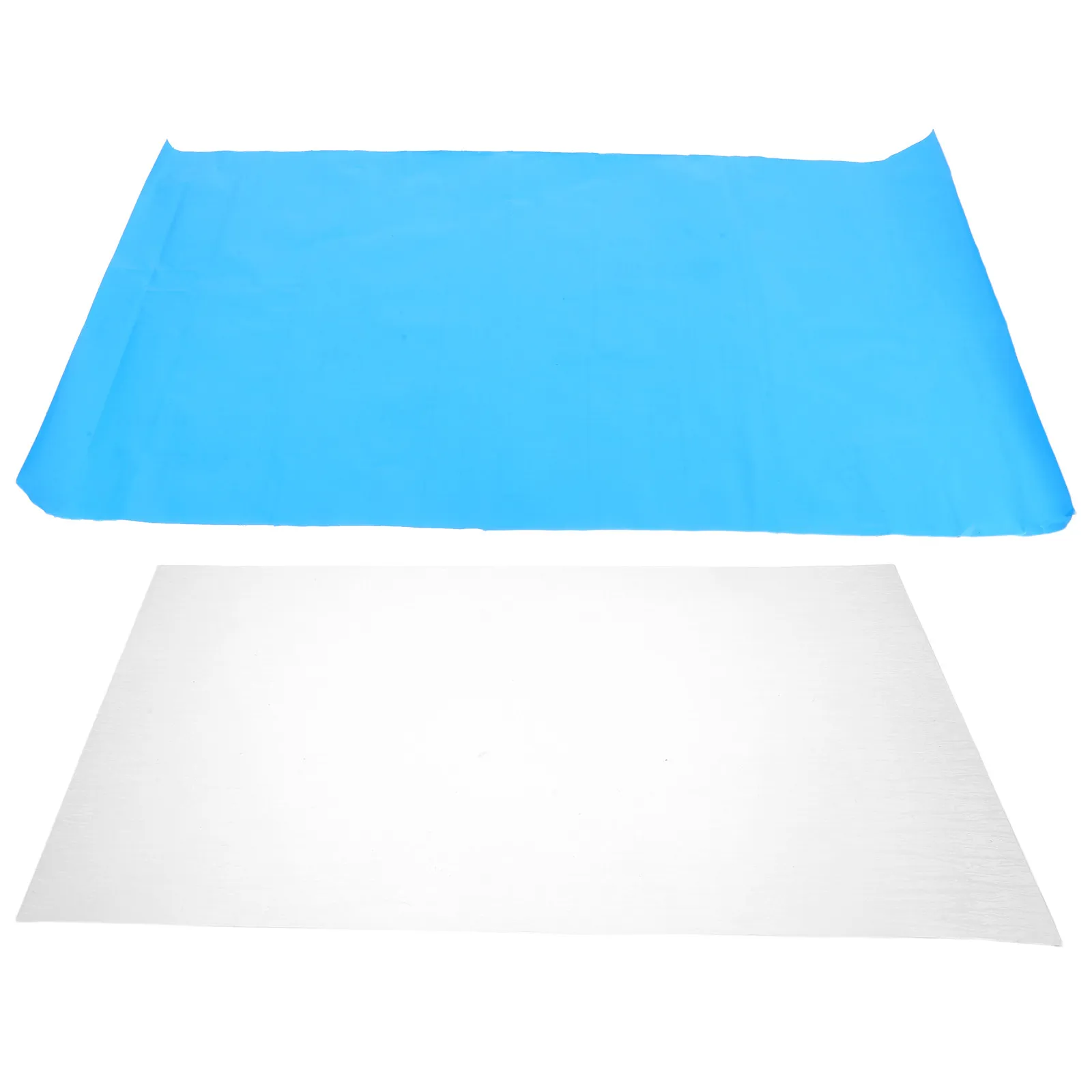 2Pcs Realistic Water Texture Paper Flow Sticker Sky Blue DIY Sand Table Miniature Scenery Aquatic Decor for Diorama