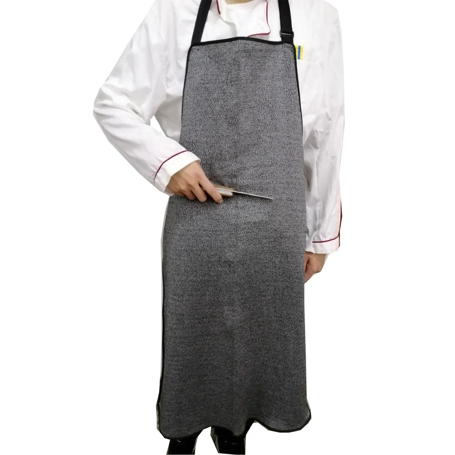 Anti Cutting Apron with Open Buckle Shoulder Strap for Easy Adjustment Gardening Woodworking and Fish Killing Protective Apron