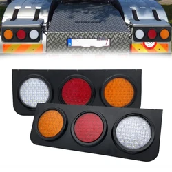 2x4V New Waterproof Truck LED Rear Tail Lighttrailer Warning Light Rear Fog lamp taillight for Truck Trailer Caravans UTE Camper