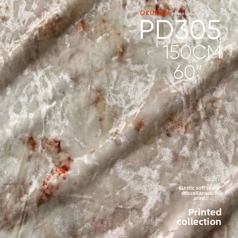 

Эластичная мягкая велюровая ткань с принтом для дизайна платьев чонсам, поштучная продажа, материал для шитья, оптом