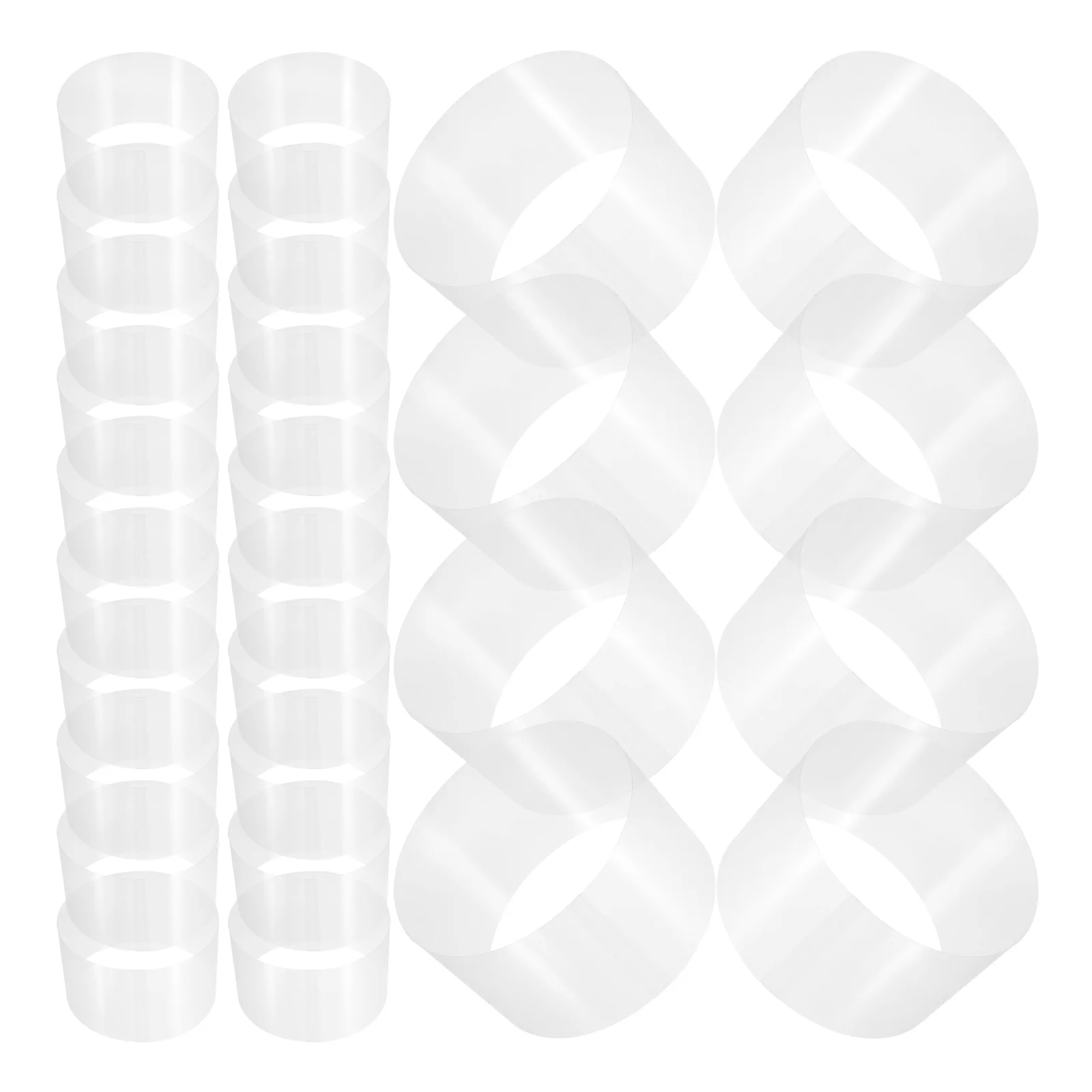 

Birthday Cake Roll Collar Decorations Baking Wrapping Supplies Transparent Mousse
