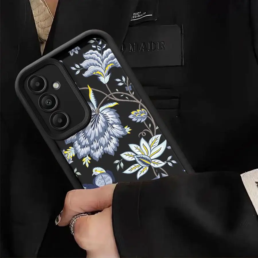 Etui na telefon Cartoon Sunflower do Samsung Galaxy A51 A15 A25 A53 A55 A52s A52 A54 A72 A35 Soft Shell A71 A73