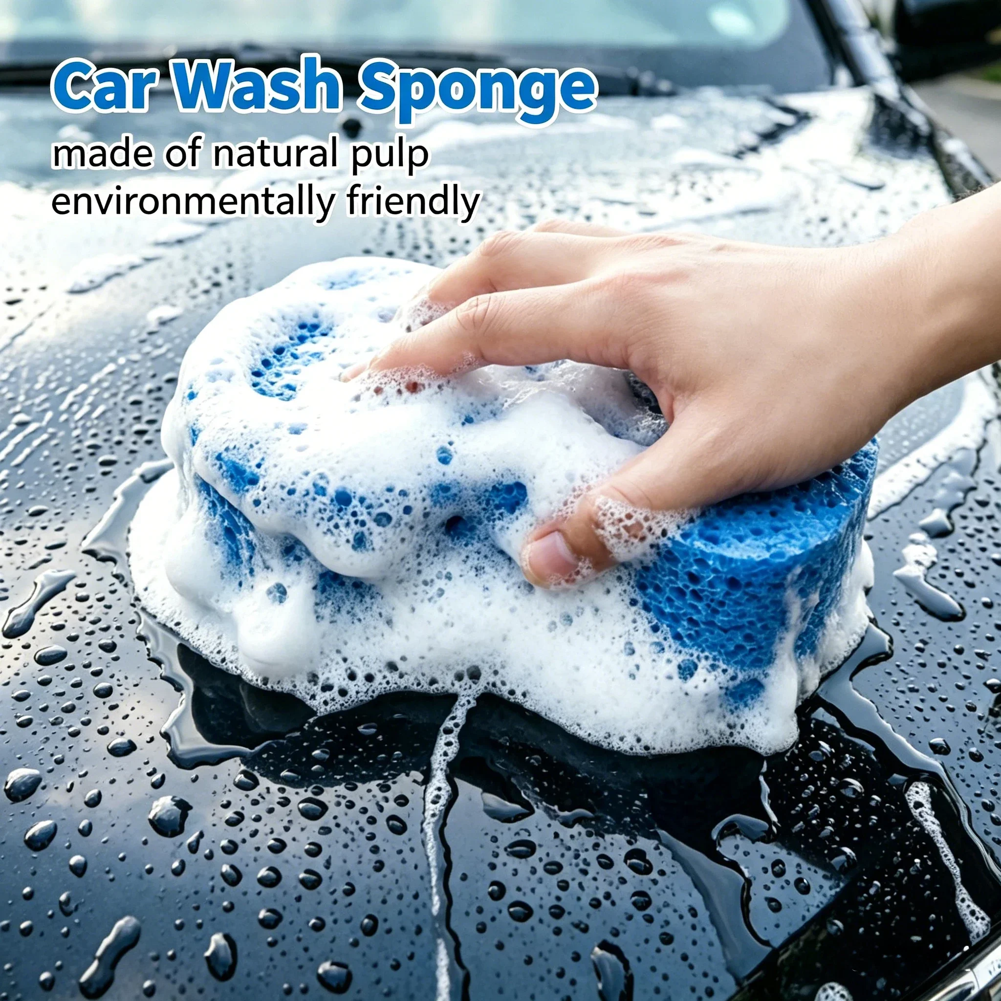 

Car Detailing Wash Sponge High Density Super Absorbent Scratch Free Auto Exterior Cleaning Tools Microfiber Towel Alternative