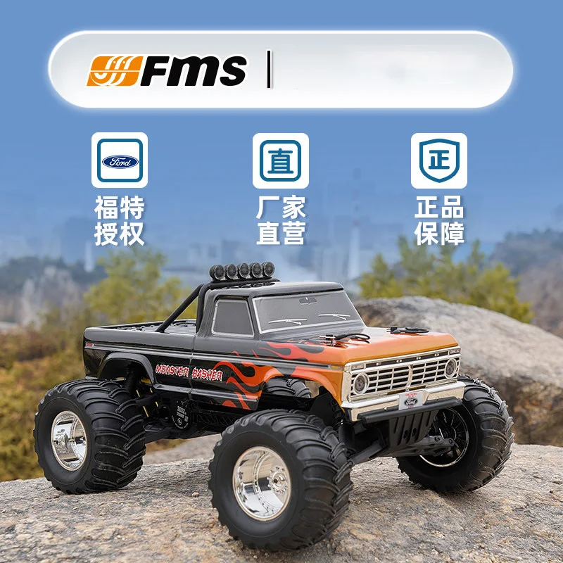 

Радиоуправляемый внедорожный дрифт-кар Fms 1/10 RS F100 Brushless Monster Truck 2WD с задним приводом, средним расположением батареи, высокой скоростью, для взрослых