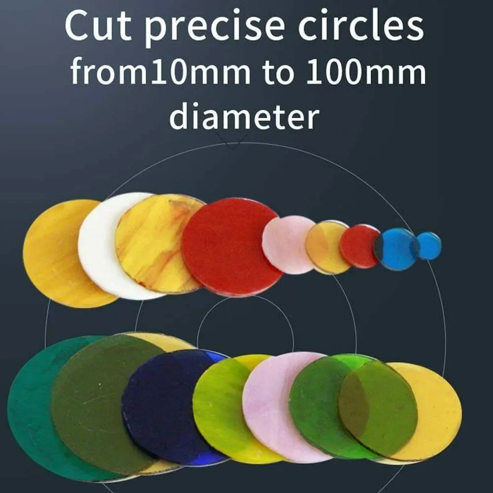 Diameter 10-100mm Glass Circle Cutter Machine Lens Easy Round Cutting Tool