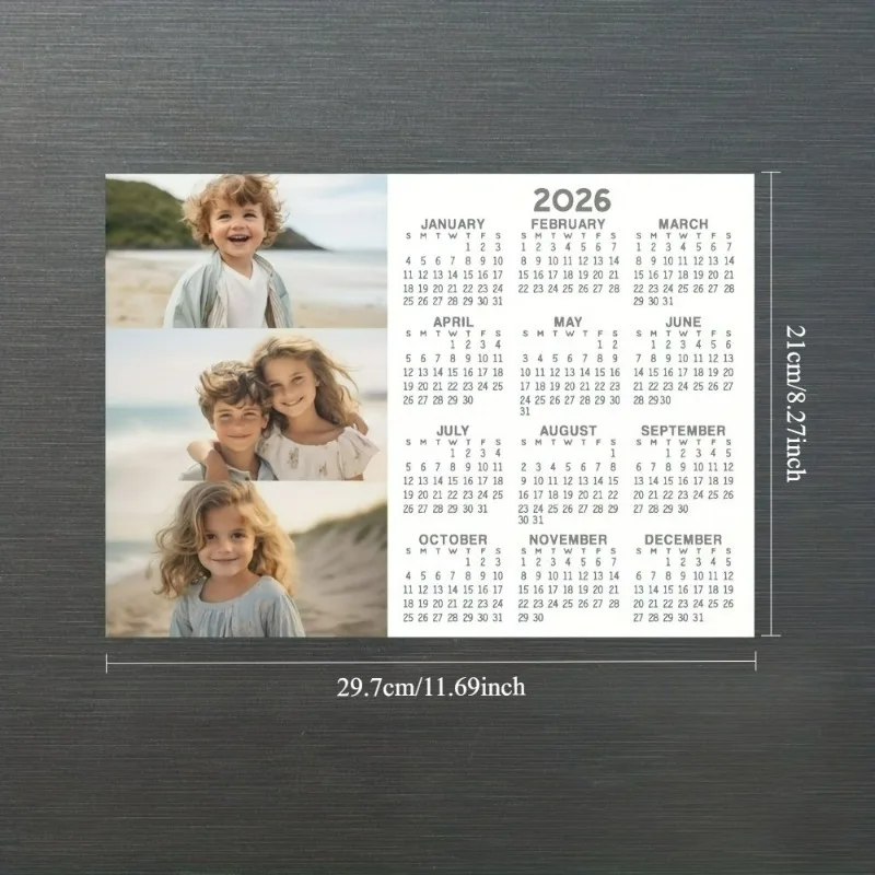 Customize personalized wall calendars/New Year's, Valentine's Day, birthdays/housewarming gifts/home decor