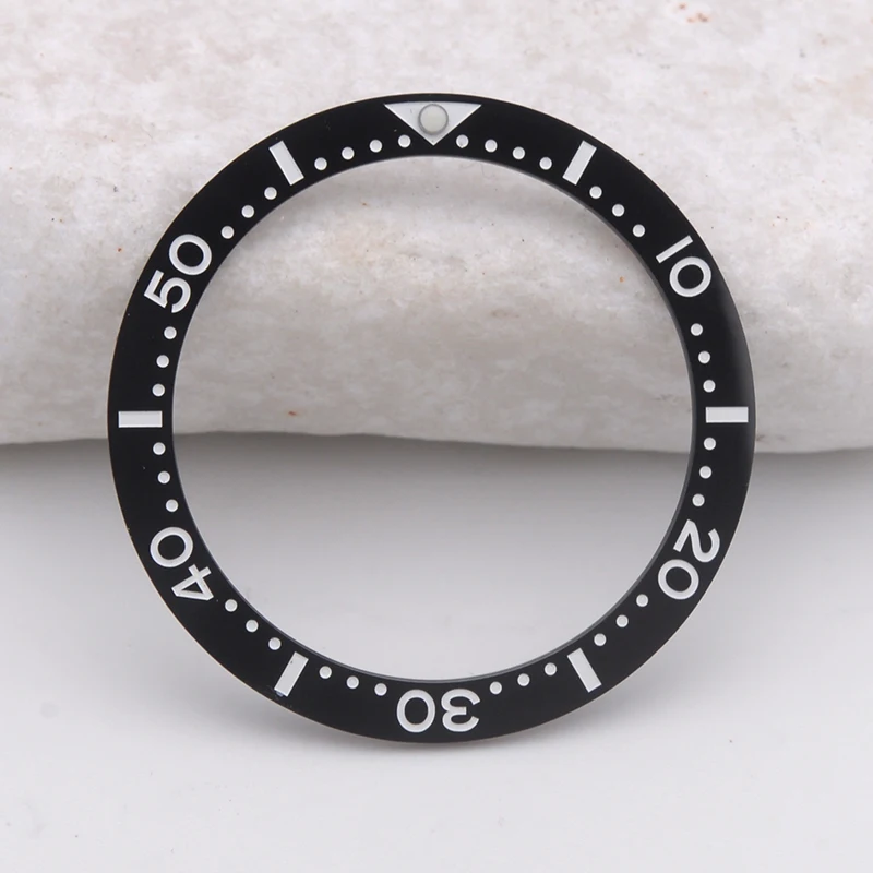 38mm SPB185 SPB187 Ceramic Watch Bezel Insert Ring Fit  Watch case Bezel Men Watch Replacement Part Accessories