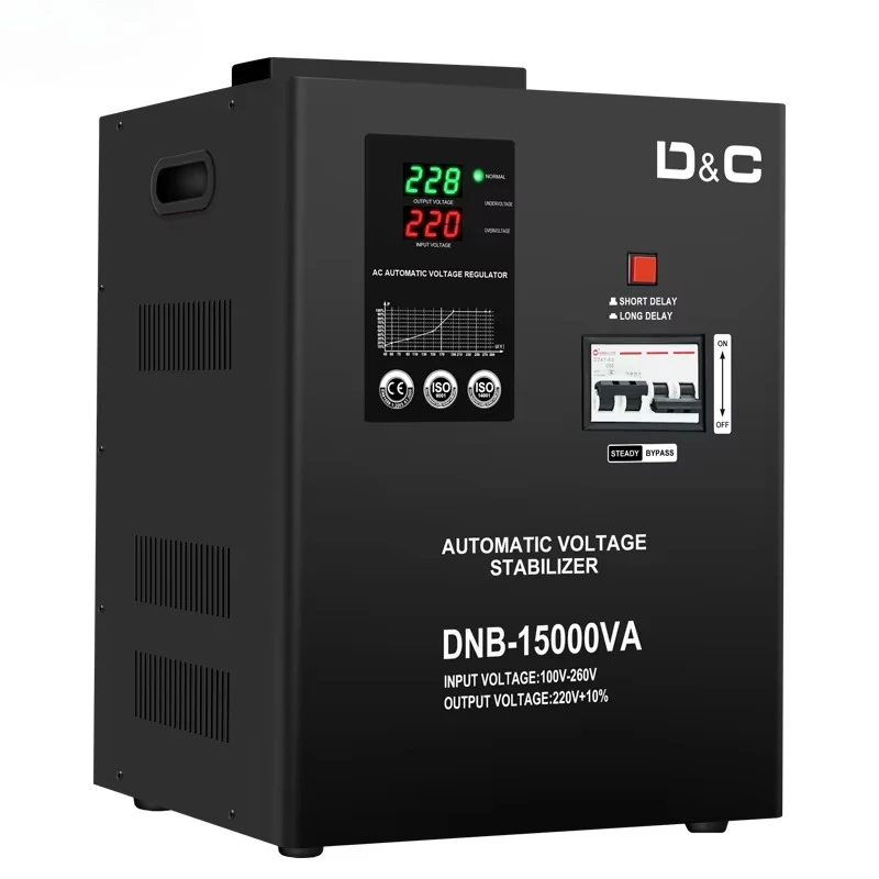 

D&C Home 10KVA 15KVA 20KVA 30KVA Relay AC Automatic Voltage Regulators Stabilizers AVR Single Phase 220V