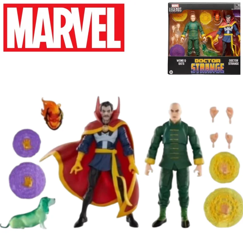 

Genuine Marvel Legends Doctor Strange Wong Action Figures Animated Version Two Person Group Movable Doll Collection Xmas Gift