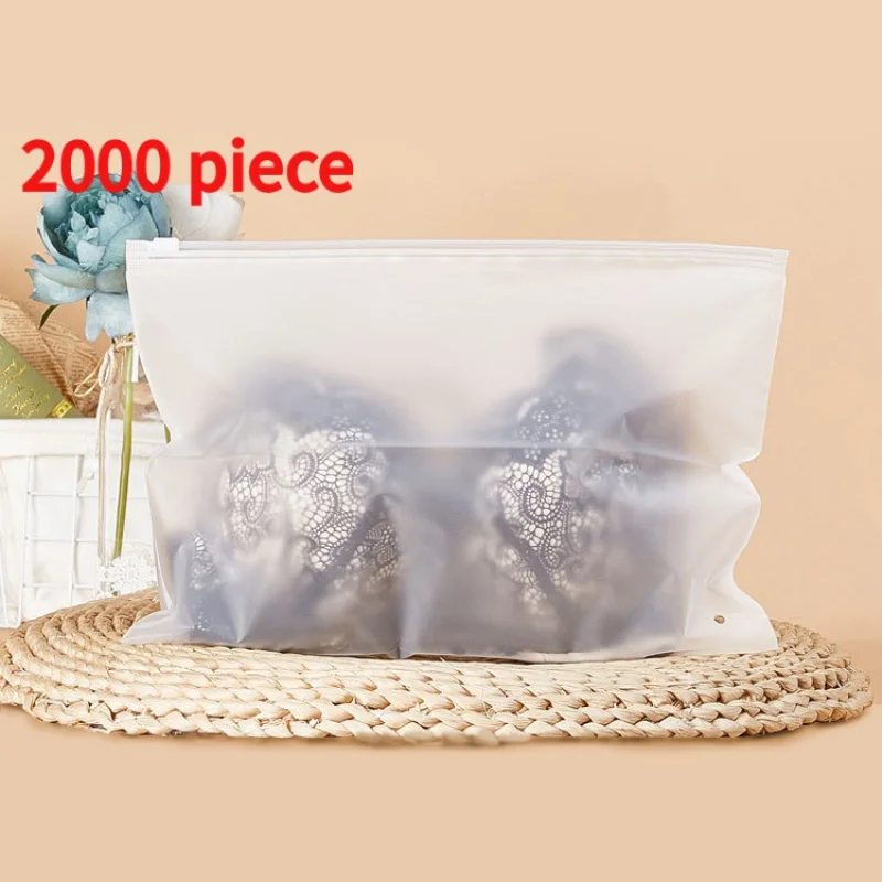 20 00piece.Custom.Custom Printing Biodegradable Transparent Plastic Poly Zip Lock Packaging Bags Clothes Zipper Bags with Lo