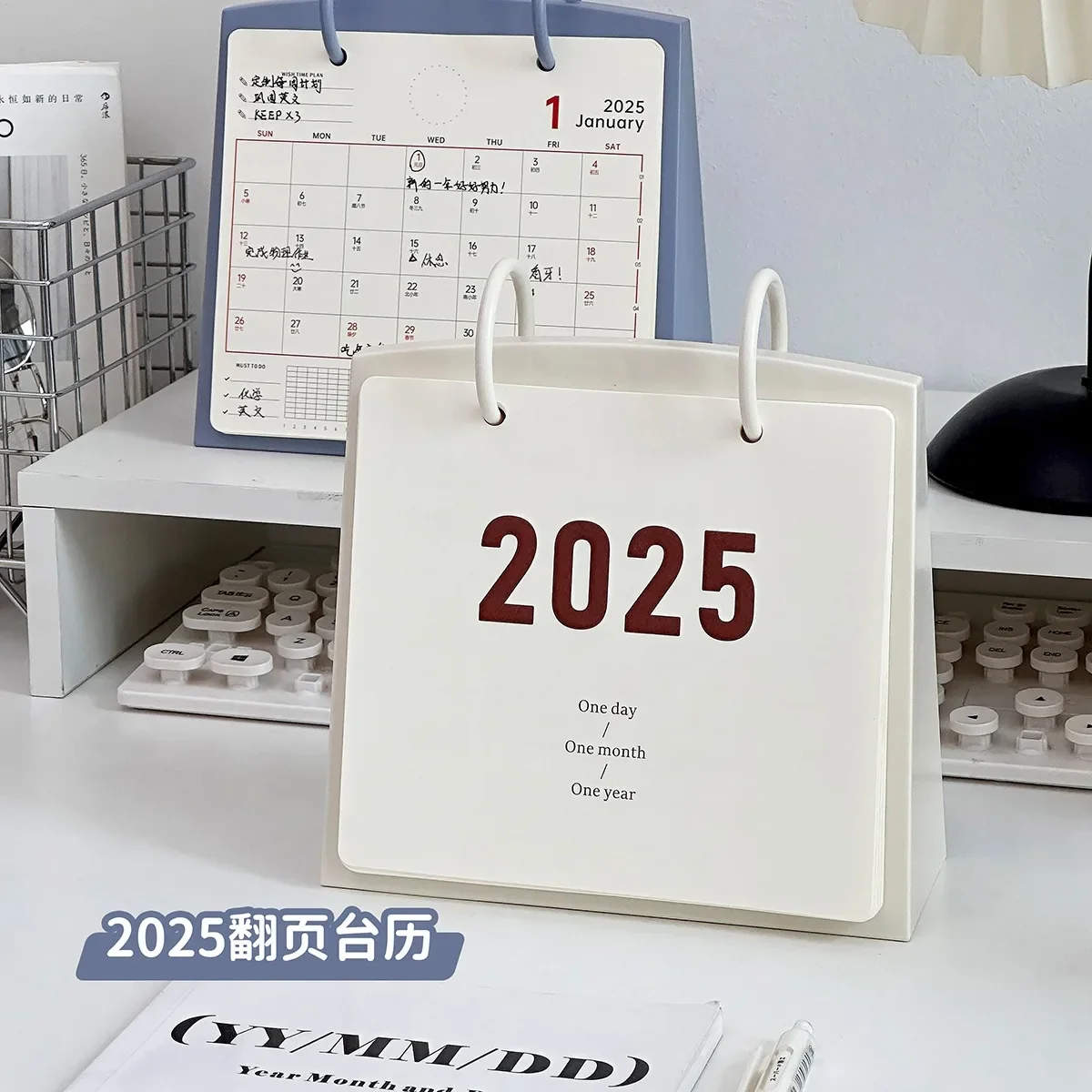 

Перекидной календарь 2025, креативный настольный календарь Ins, офисный настольный декор, орнамент, вечный календарь, планировщик заметок, милые канцелярские принадлежности