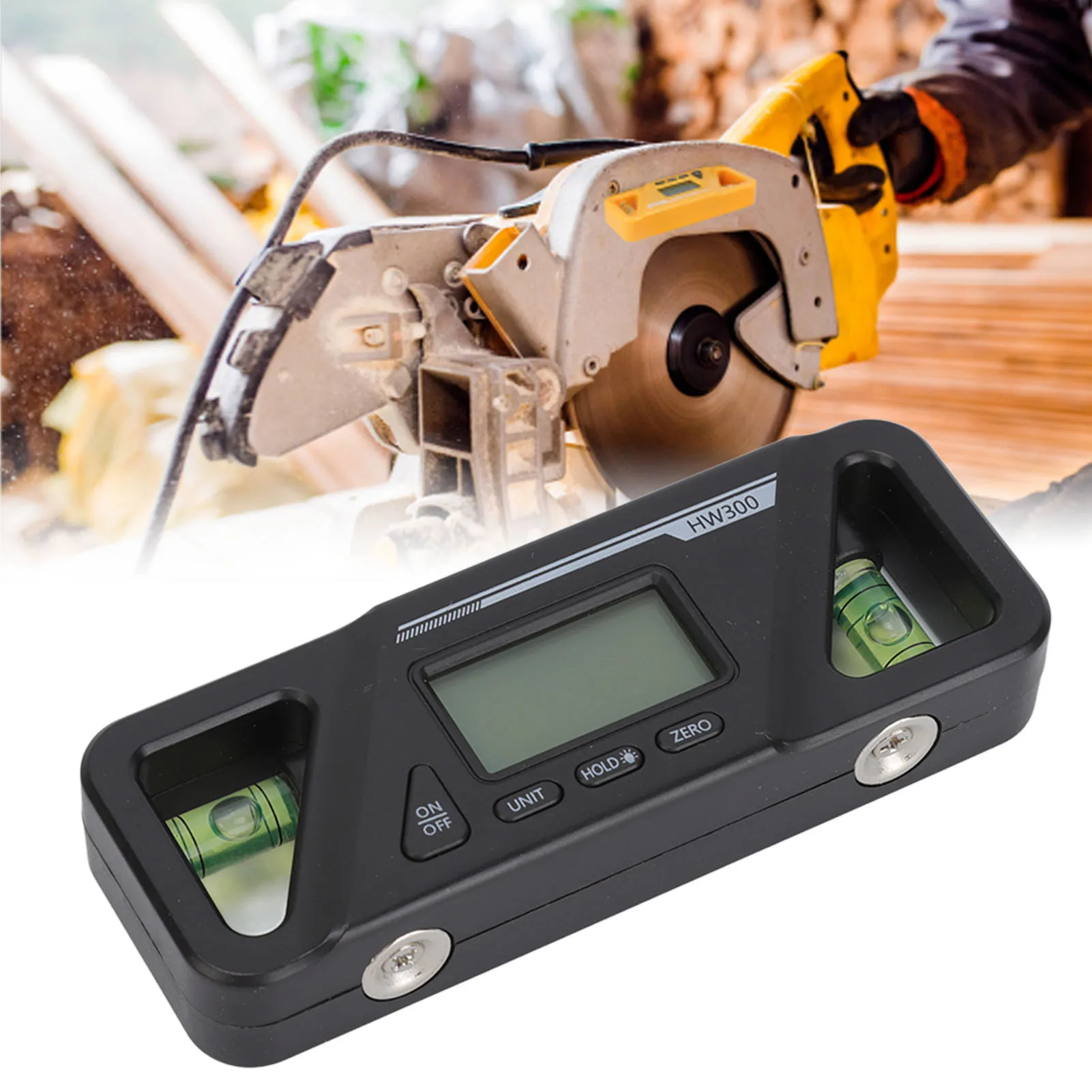 Digital Inclinometer Digital Inclinometer Plastic ABS Magnetic Base Level Angle Measuring Gauge for Timber Processing Car Repair