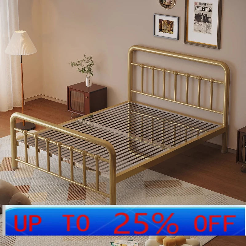 

LH environmentally friendly metal thickened stainless steel bed frame non-wrought iron bed