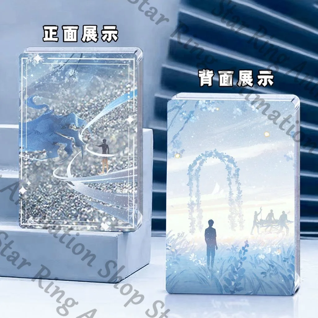 Anime Zayne Love and Deepspace Sylus Quicksand Mahjong Acrylic Drift Sand Standing Board Cospaly Collect Gift Cartoon