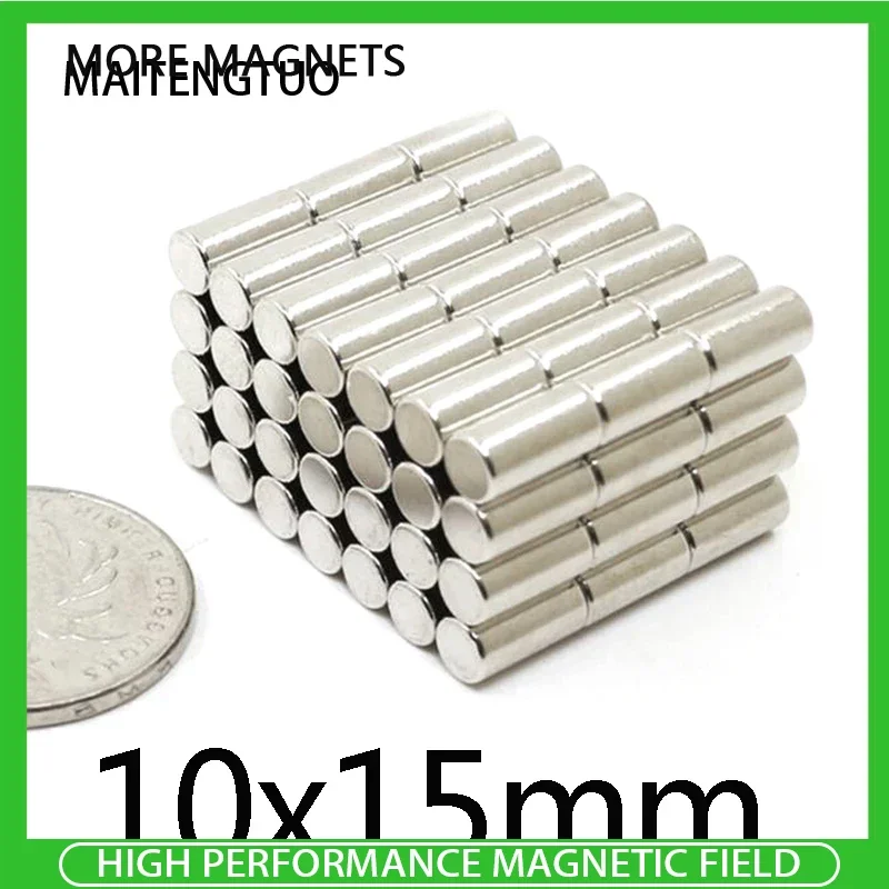 

5/10/20Pcs 10x15mm Neodymium Super Strong Magnets Permanent Round Magnet Powerful Magnetic Magnets