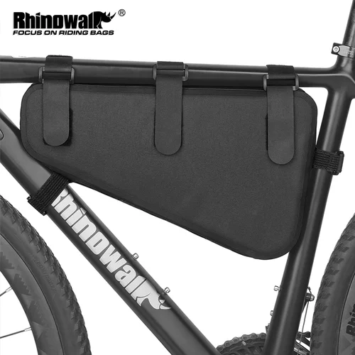 Rhinowalk-bolsa impermeable para cuadro de bicicleta, bolsa triangular de gran capacidad, para tubo, herramienta de ciclismo, accesorio para bicicleta, 4L