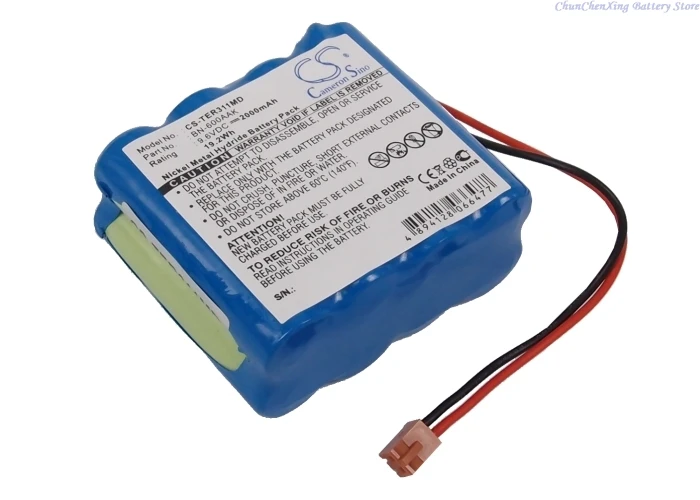9.6V 2000mAh Medical Battery BN-600AAK,8N-600AAK,SS 005024 for Terumo Syringe PUMP TE-311, TE-331, TE-312, TE-332, TE311/2 +TOOL