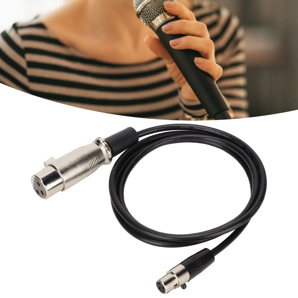 Cable XLR de 3 Pines, Conexión Rápida, 1m / 3.3ft, XLR Hembra a Mini XLR Hembra para Auriculares AKG K240 K240S K240MK II K141