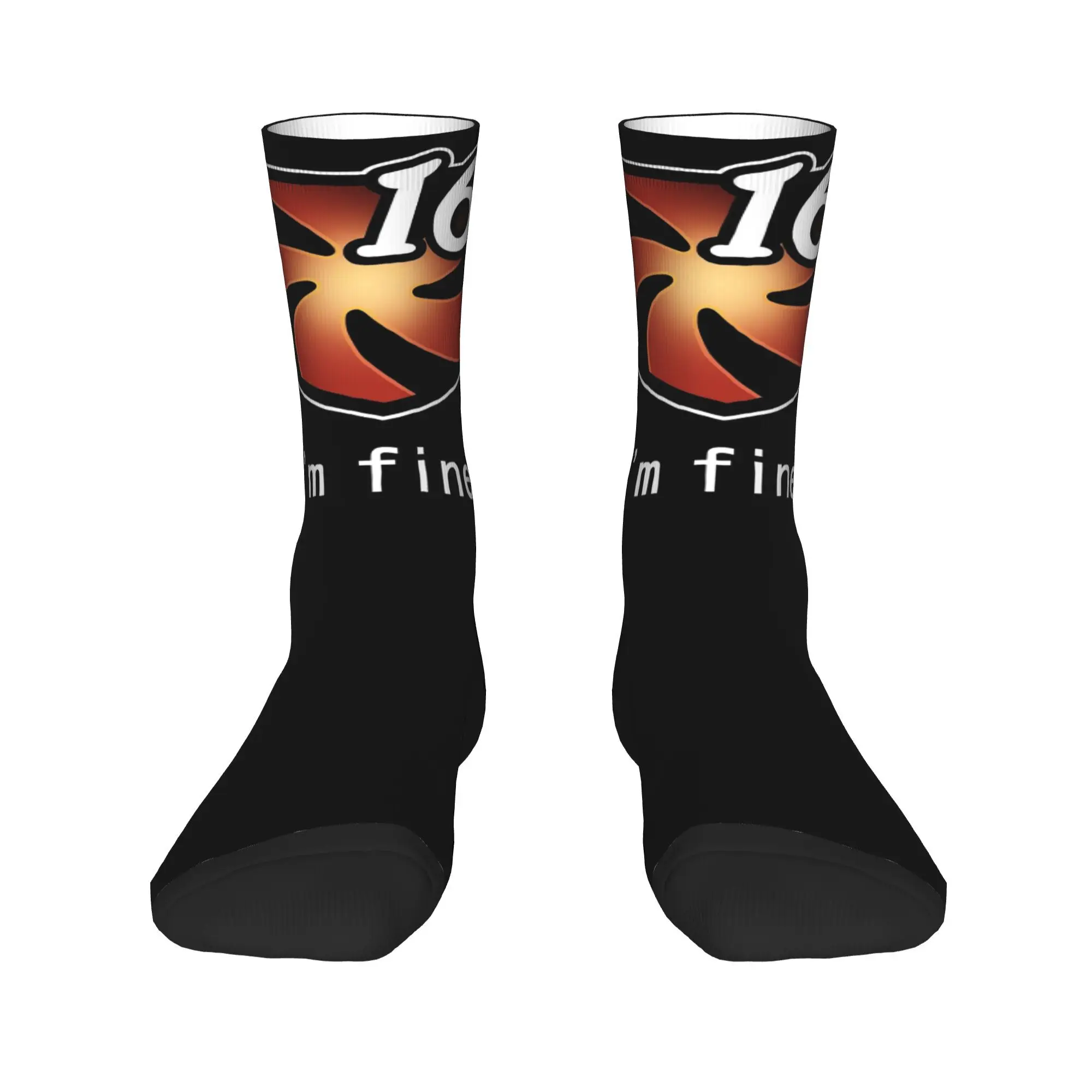 

I'm Fine Vuln Stacks [FFXIV] Socks Harajuku Super Soft Stockings All Season Long Socks Accessories for Man Woman Christmas Gifts