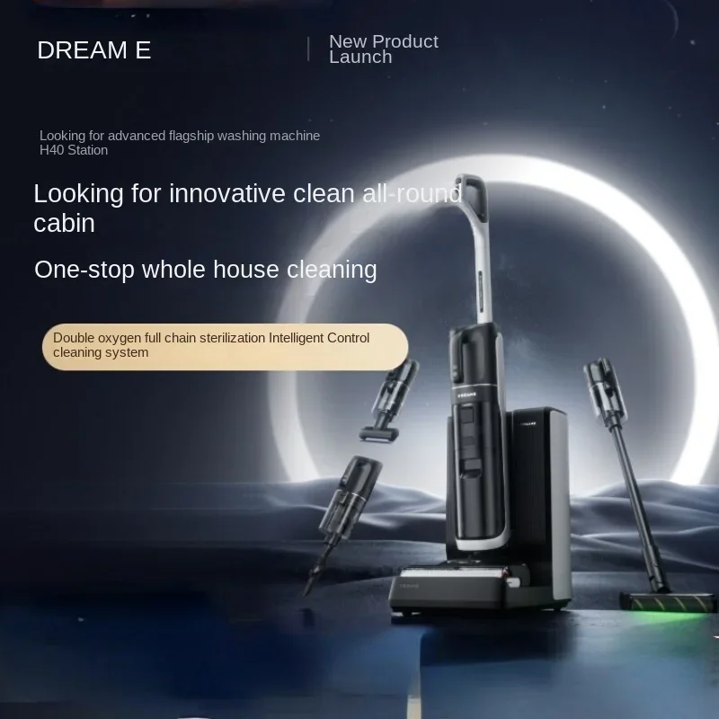Dreame H40 Station,Sweeping, Suction and Towing All-in-one Machine, Automatic Upper Lower Water Hot water cleaning robot Latest