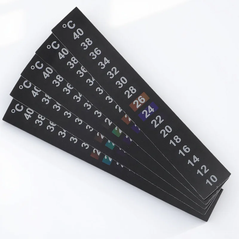 

5Pcs Aquarium Thermometer Stickers 10-40 Celsius Digital Fish Tank Thermometer Sticker Strip Self-Adhesive Aquarium
