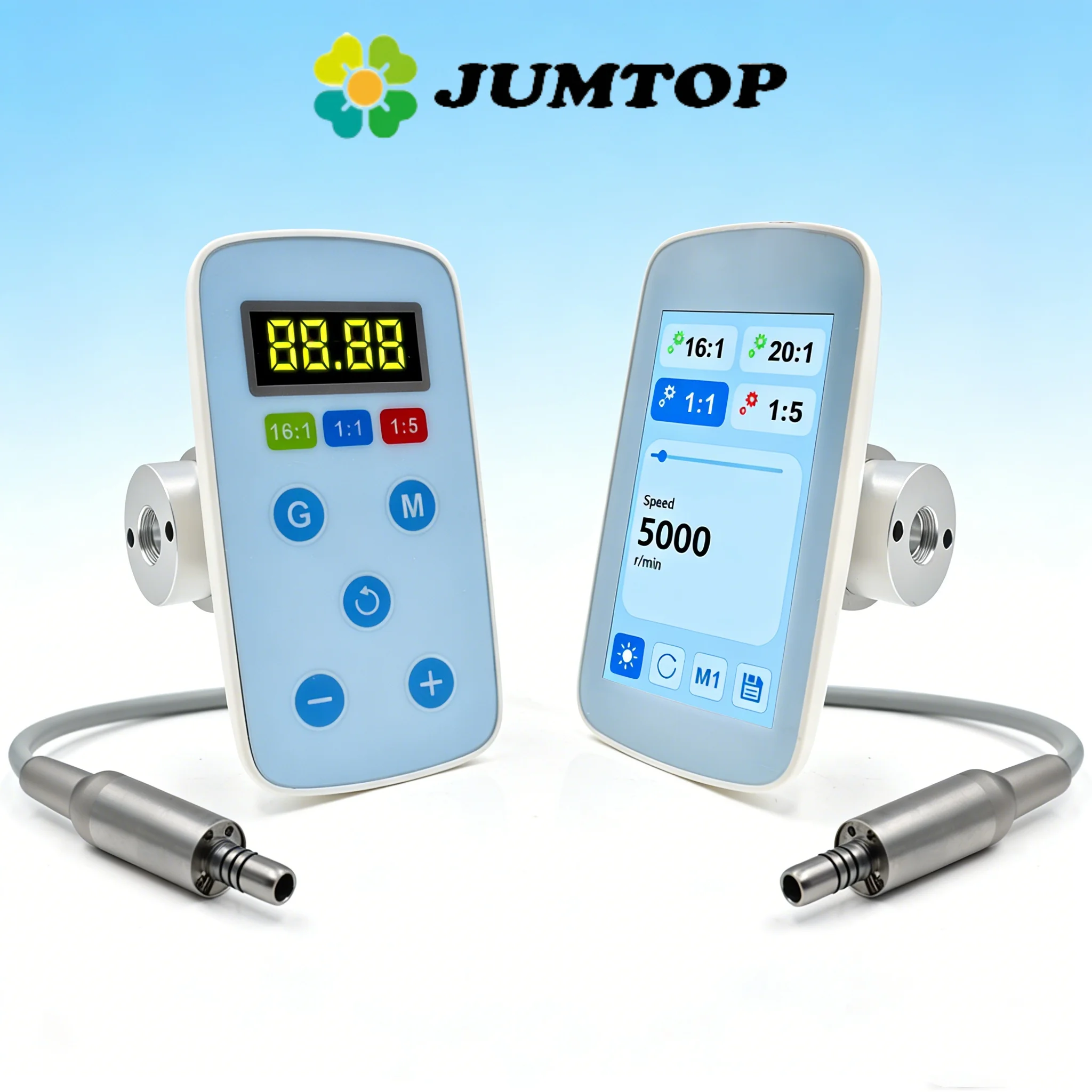 JUMTOP Dental Electric Built-in Type Micromotor, E-Type Motor Fit for Contra Angle Handpiece