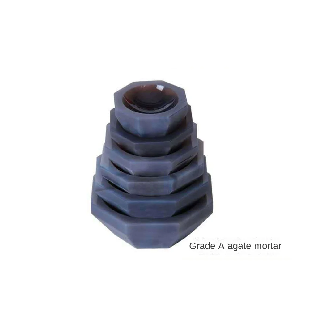 Imagem -05 - Ágata e Pilão Grupo 30 mm 50 mm 70 mm 100 mm 120 mm Todos os Tamanhos Alta Qualidade para Laboratório Reparação Natural
