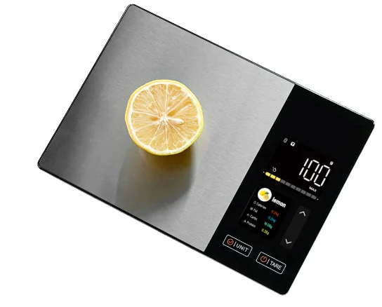 

Smart Nutrition Digital Kitchen Scale TFT Color Touch Screen for Connection Battery 5kg Capacity High-end Electronic Scale