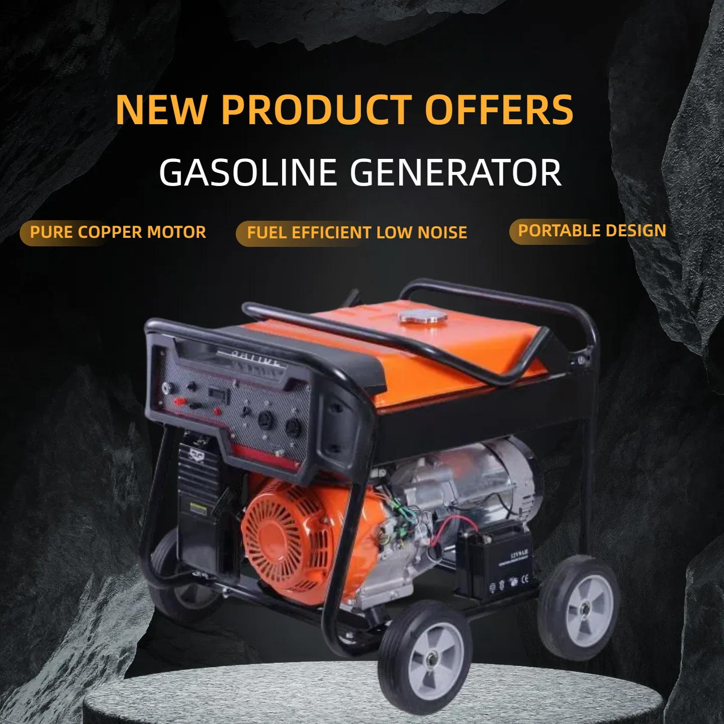 

Electricpetrol Generator Portablepetrol Current Generator Camping Electricity Factory Direct Sales Quiet and Lightweight