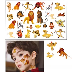 Disney Cartoon The Lion King Pattern Tattoo Stickers for Children's Party Toys Cartoon Stickers Funny Reward Decorations Gifts