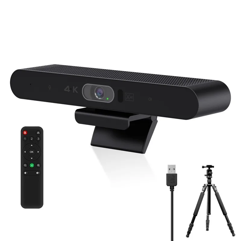 Sleek Modern 4K Ultra HD Video Conference Camera for Teaching Touchscreen All in One Interactive Display AI Auto Tracking Webcam