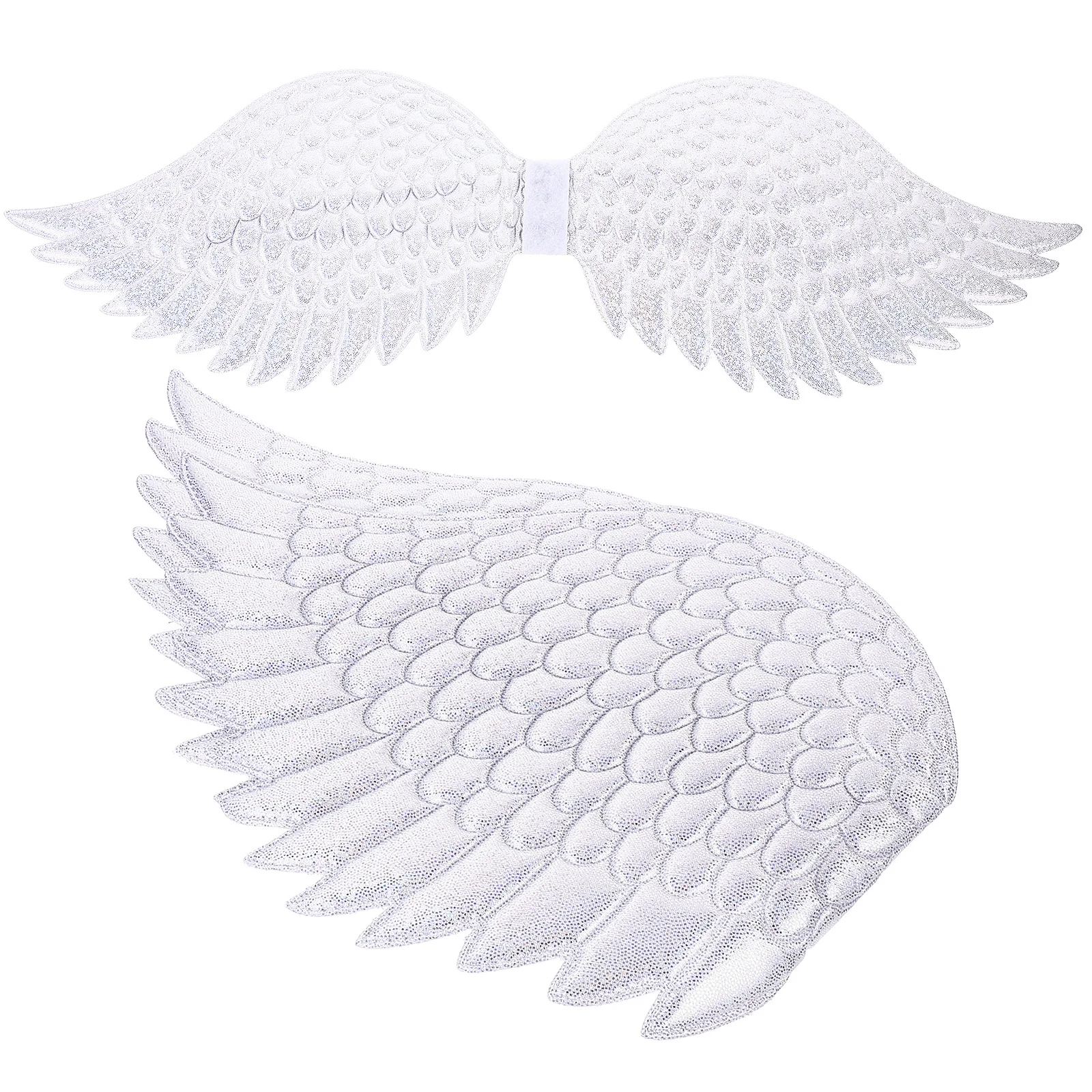 2pcs Angel Prop Large Fairy For Cosplay Halloween Stage Performance Backside Wing Fabric Costume Party Accessory Dress Up Prop - Image 2