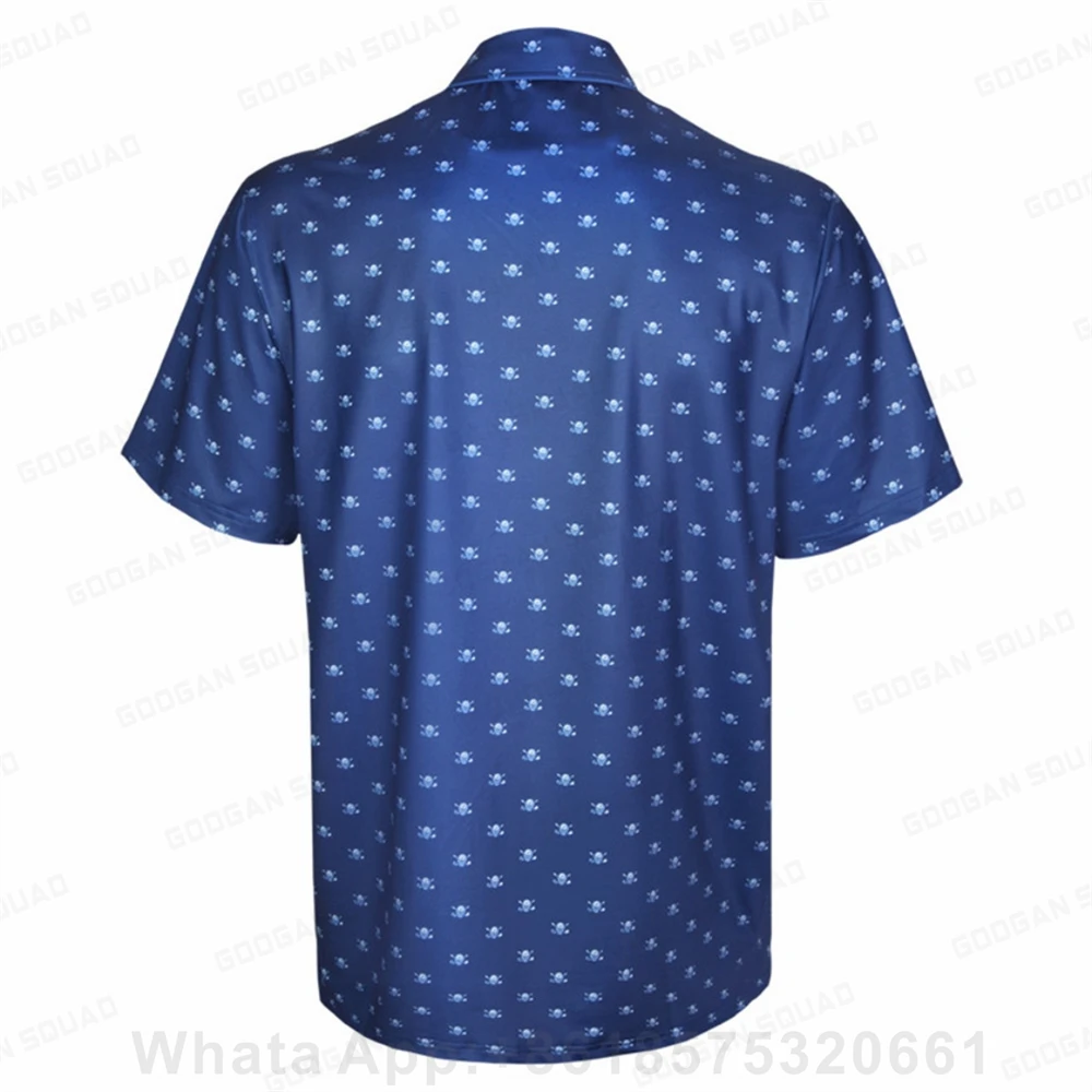 Men's Outdoor Sports Polo Shirt Plus Size Short Sleeve Polo T-shirt Fishing Golf Clothing Quick Dry Casual Tops