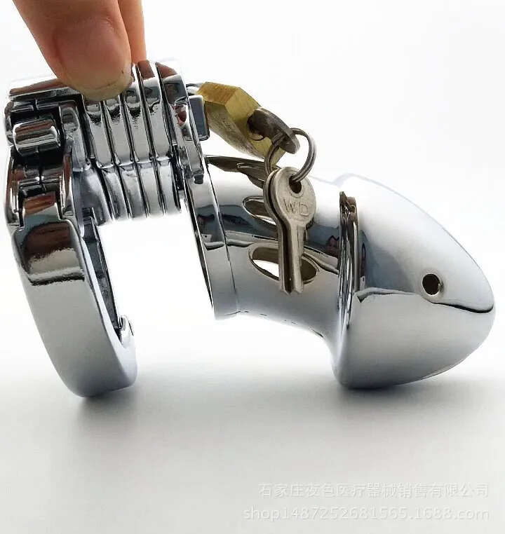 Size Adjustable Metal Chastity Cage Urethral Penis Lock Penis Cage Chastity Cock Ring Cock Cages for Men Gay Chastity Sex Toys 4