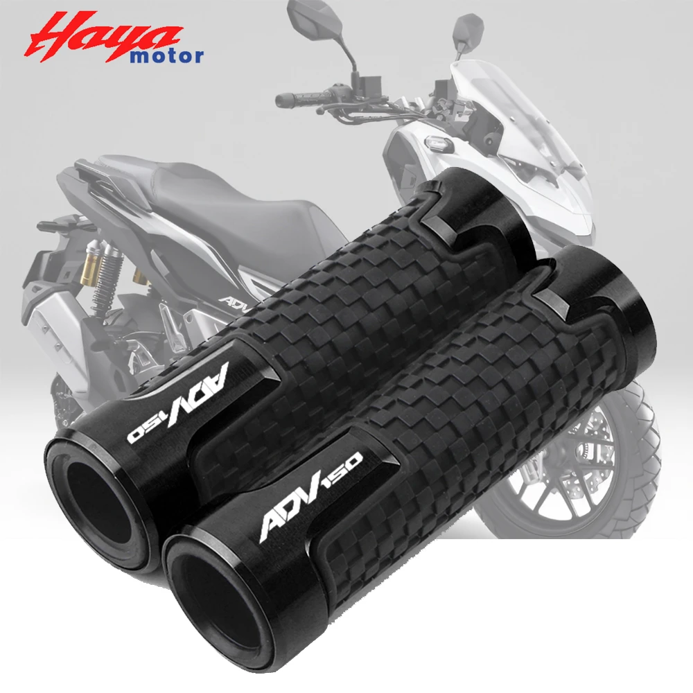 Motorcycle Accessories 22MM Hand Grips Rubber Gel Handle Grip Handlebar Fits For HONDA ADV150 ADV-150 2013-2020 With Logo ADV150