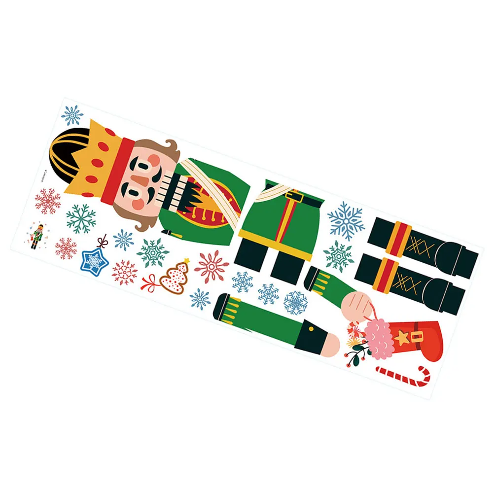 

Outdoor Christmas Soldier Stickers Decorations Window Clings Pvc Decals Nutcracker