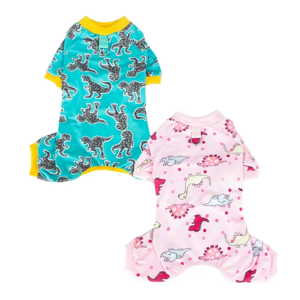 

Cotton Sweet Pattern Dog Pajamas Cat Clothes Pet Onesies Dogs PJS Puppy Small Dog Four-Legged Jumpsuit Soft Material Rompers