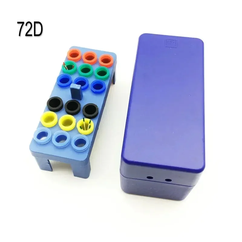 Dental Sterilize Plastic 72HOLES Endo Box for Diamond burs Reamer and Gutta Percha points
