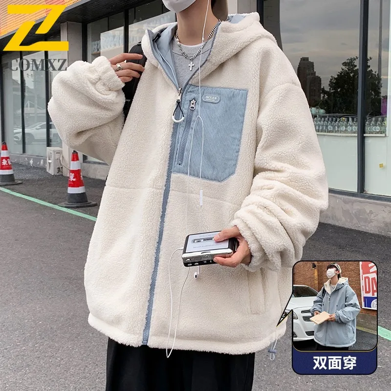 

COMXZ Мужская стеганая куртка премиум-класса с капюшоном для альпинизма, утепленная теплая парка для отдыха, кемпинга, легкая зимняя одежда