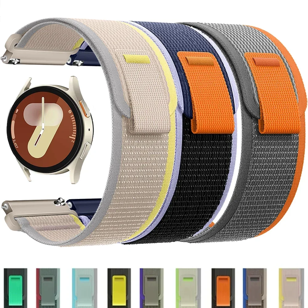 Correa Trail Loop de 20mm/22mm para Samsung Galaxy Watch 7/FE/6/5/Pro/4 pulsera deportiva clásica de 40mm-44mm Huawei Watch GT 5/2/3/4