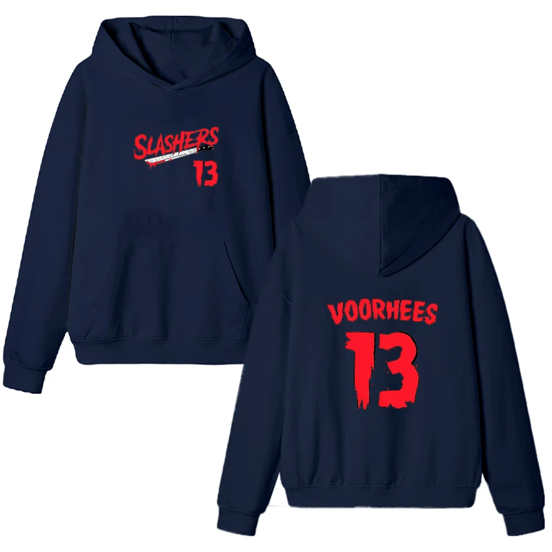Friday 13th Double Sided Printed Hoodies Men women Long Sleeve Sweatshirt Fashion Fleece Pullover vintage streetwear tops Unisex