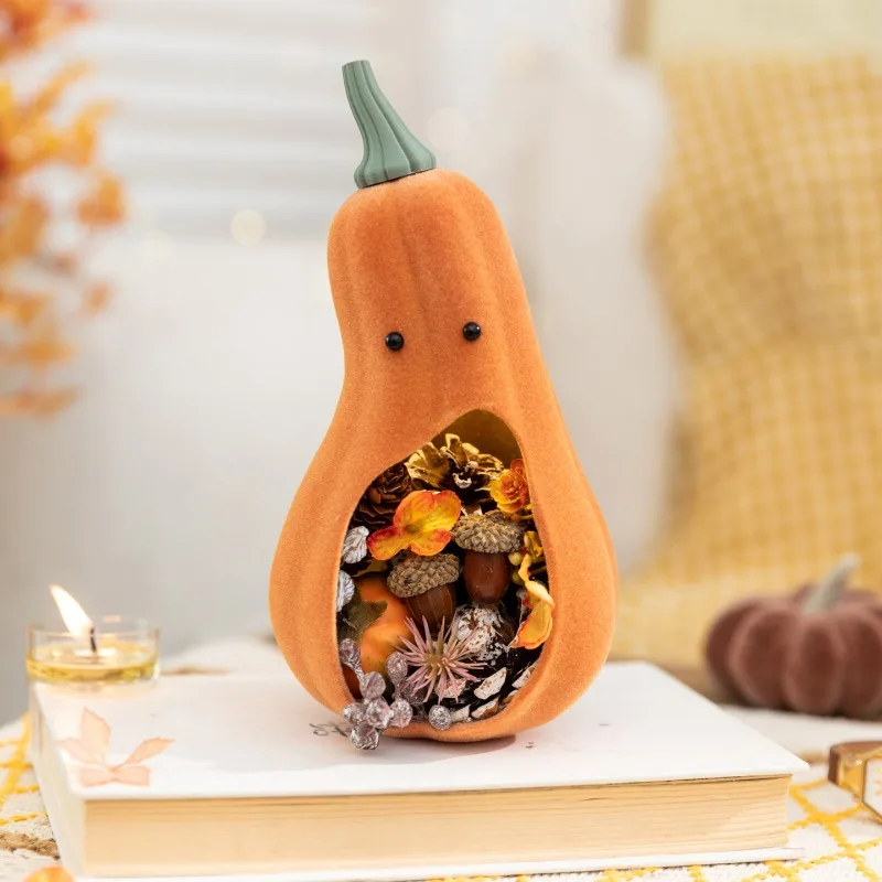 

Ретро микропейзажные тыквенные украшения, украшения из сушеных цветов, украшения для гостиной, детской комнаты, шкафа, подарки на Хэллоуин
