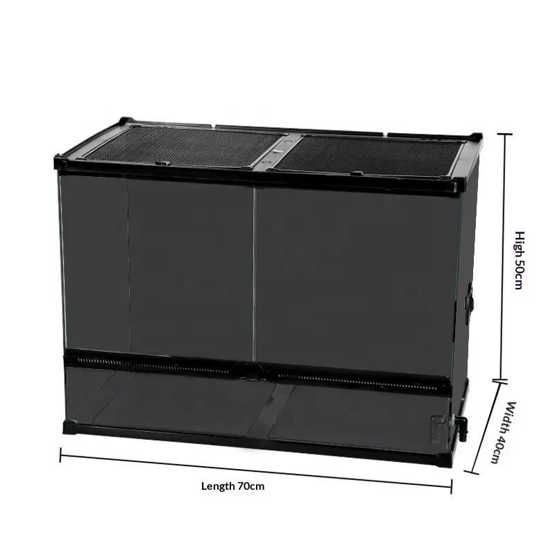 

New Design High Transparent Single Door Glass Terrarium For Reptiles
