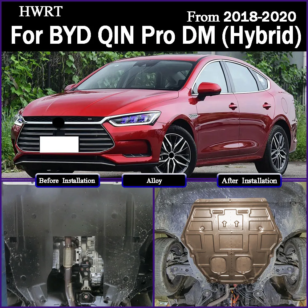 Under Engine Guard Splash Shield Mud Fender Cover Plate Fender Mudguard Protector For BYD QIN Pro DM (Hybrid) 2018-2020 1.5T